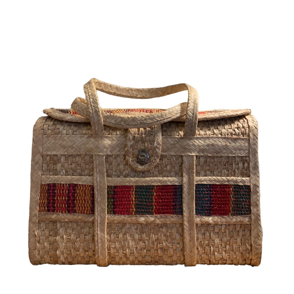 Weekender/Beach Bag 50/60s Vintage MCM Retro Mod Hippie Anthro Purse Top Handle
